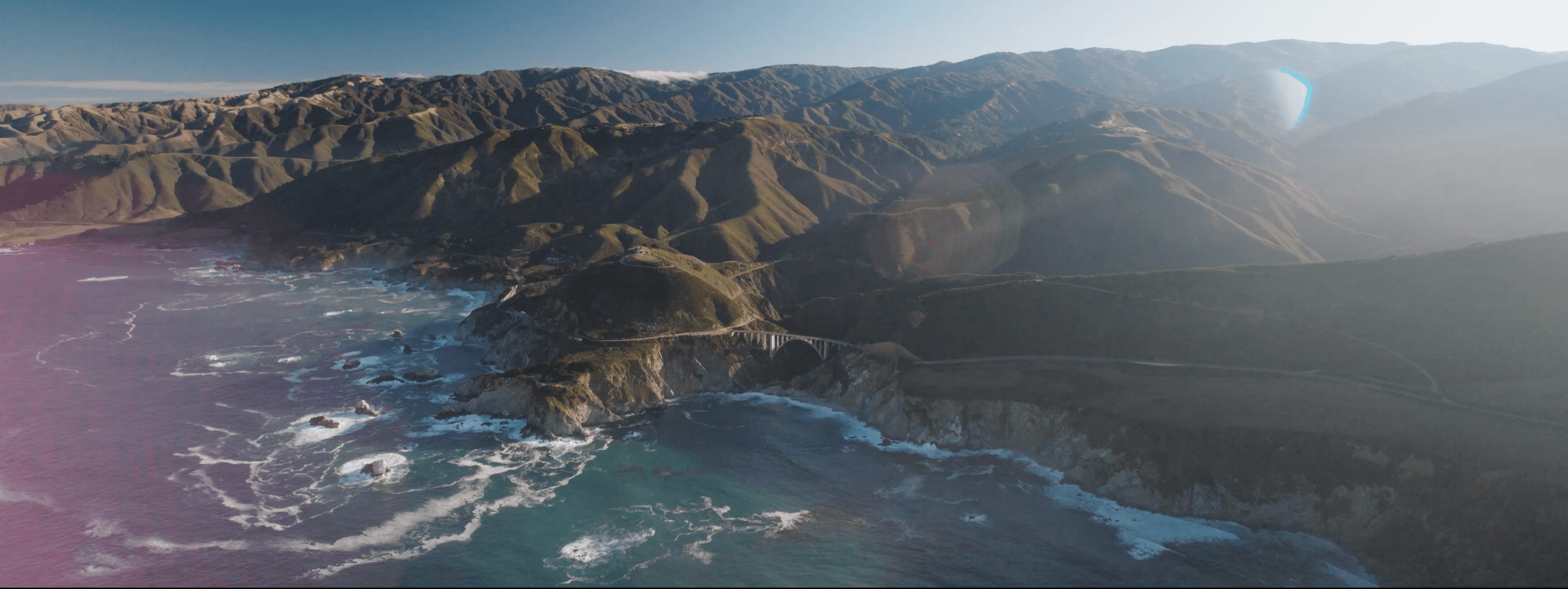 Aerial view of Diamond T Ranch and the coastal mountains